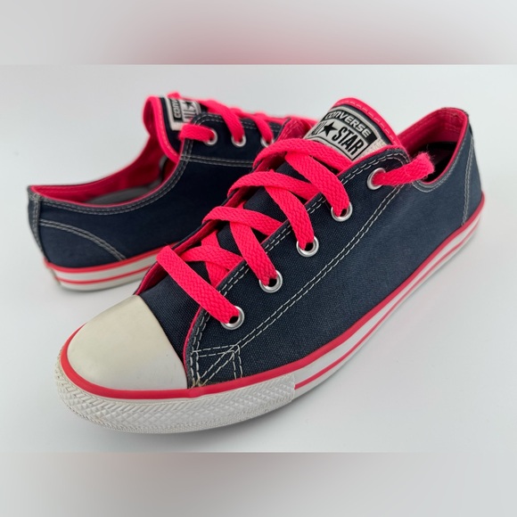 Converse Shoes - Converse All Star Women's Low Top Canvas Dainty Ox Athletic Navy Sneakers Size 9